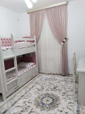 Двухэтажная детская кровать с матрасом