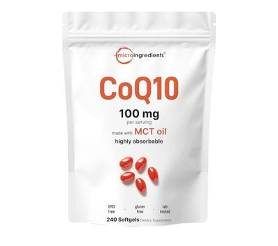 Coq10,koenzim,коэнзим,100 mg,240 softgel,+MCT oil,Sifatli Va barakali