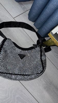 Prada Re-Edition 2005 Crystal Shoulder Bag