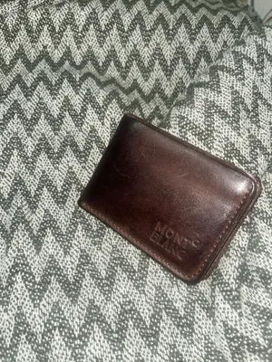 Мужской кошелек Mont Blanc коричнего цвета