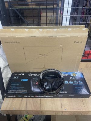 Manitor Redmi+klavyatura X7+Naushnik sotiladi xammasi orgenal.