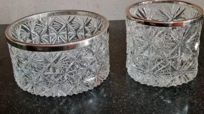 Хрусталь с никельным ободком