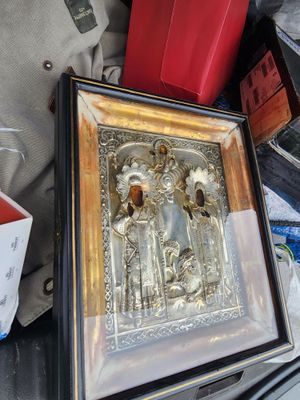 Икона из серебра. Серебро