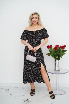 Платье Крестьянка.Дубайский шелк.