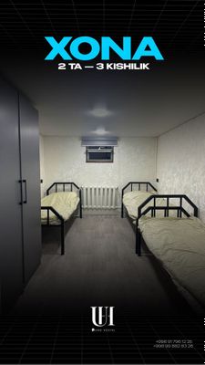 Mehmonxona/Kunlik kvartira/Hotel/Hostel/ Гостиница/Хостел