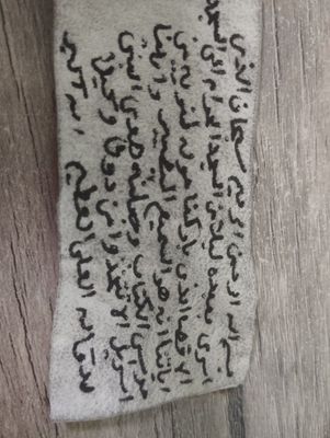 Хайвон терисига ишланган йозув