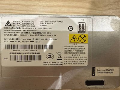 Блок питания Lenovo ThinkSystem 750W Platinum