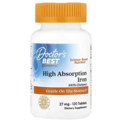 Doctor's Doctors Best High Absorption Iron железо temir