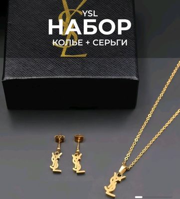 YSL brending zirak va sipochkasi nabor
