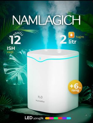Uvlajnitel (havo namlagich) + aromadiffuzor + nochnik