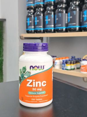 Now Zinc 50 mg 250 Tablets