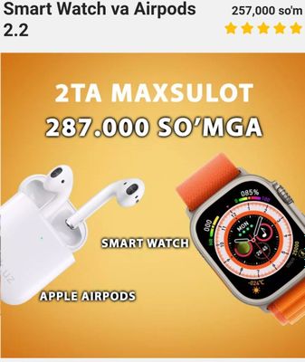 Iwatch soat naushnik yetkazish bepul