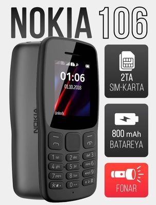 NOKIA 106 knopkali telefonlari sotiladi
