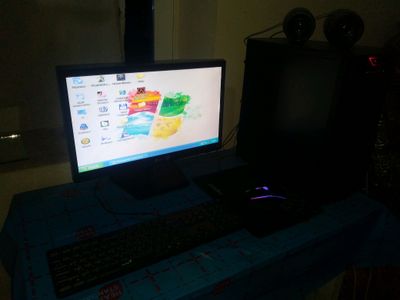 komplekt mishka kolonka klaviatura keys monitor