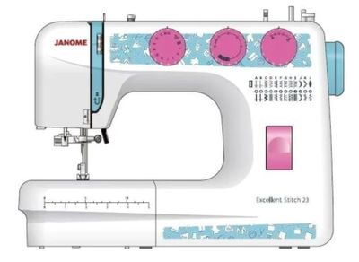 JANOME Excellent Stitch 23 — 25 операций, петля-автомат, нитевдеватель и обрезка нити