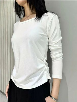 Футболка лонгслив белый, светло-серый, чёрный