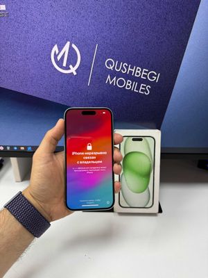 iCoudga tushgan! iPhone 15 99% yomkost 256GB Green Karobka dok bor