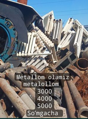 Metallom olamiz metalollom har xil turdagi metallarni olamiz 3000 soʻm