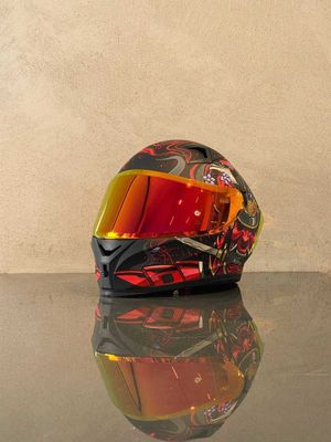 Б\У Шлем ILM Z501 Armour Red + Перчатки Vemar
