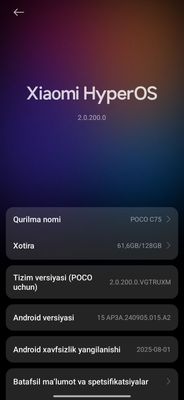 Poco c75 128/8 gb
