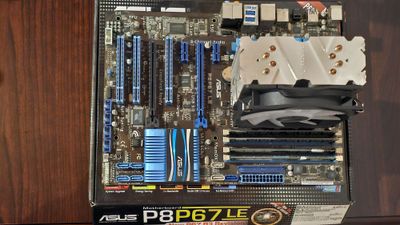 Asus p8p67le cpu i7-3770k aybi yuq ishlashi zor full