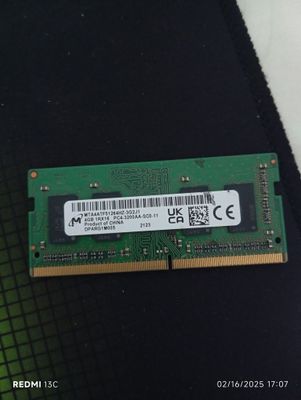 DDR4 4GB Ram Notebook uchun