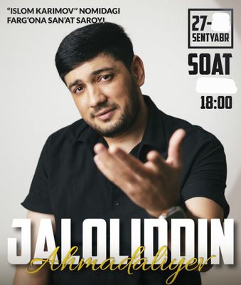 Jaloliddin Ahmadaliyev konserti uchun chipta