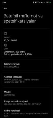 Redmi note 13 pro plus 5g 12/512 qora