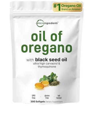 Oil of oregano ,black seed oil, 300softgels,AMAZONDAGI #1 brend