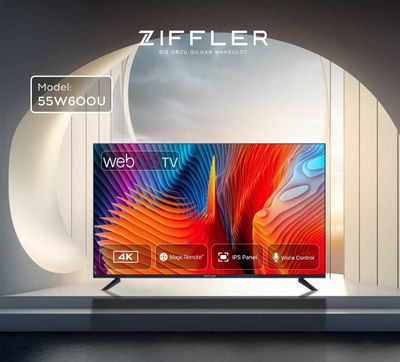 Телевизор Ziffler SmartTV FullHD UHD 4K WebOS +Бесплатная доставка