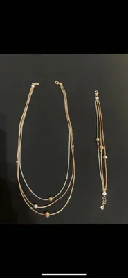 Золотая цепь и браслет