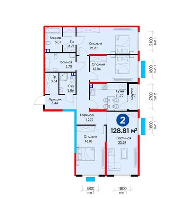 4-х комнатная кв с кадастром по 947 у.е. за м2