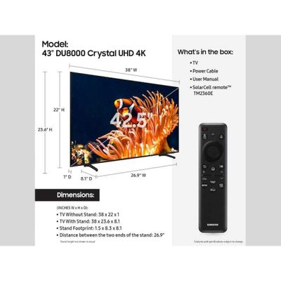 Телевизор Samsung 43 диагональ 4K