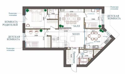 ЖК DARKHAN AVENUE Парк Тельмана Коробка 4-комнатная 106 м2 Кадастр +