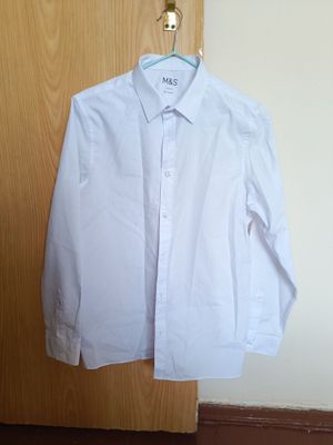 Белая рубашка M&S для мальчика 13-14 лет