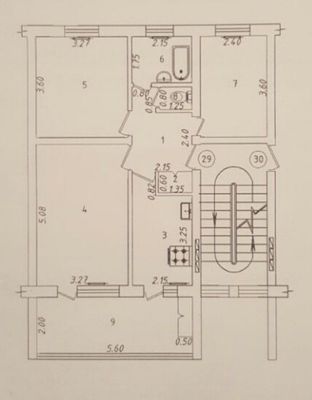 Юабад 8. 3х ком. Кирпич. Балкон 2/6