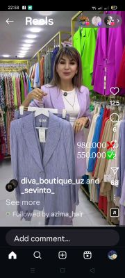 Turetskiy duvoyka fiyaletiviy svetda razmeri 42