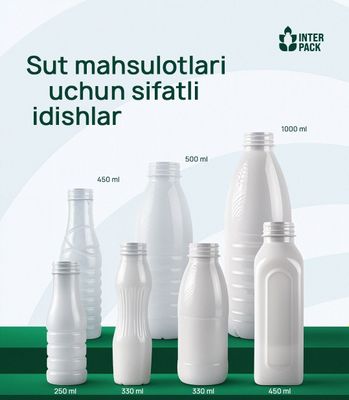 PET бутылка, стакан ва IML этикетка – сут маҳсулотлари учун сифатли қа