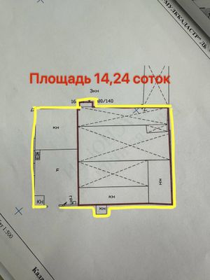 ПРОДАЕТСЯ земельный участок, площадь 14,24 соток, в Шайхантахурском р.