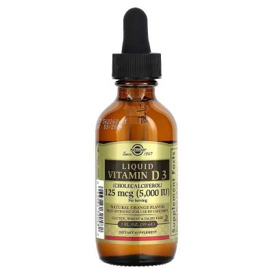 Solgar Жидкий витамин D3 Д3 Liquid Vitamin D3 (5000 МЕ)