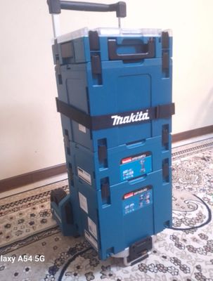 Makita Makpac профессиональный комплект кейсов и тележка для инструмен
