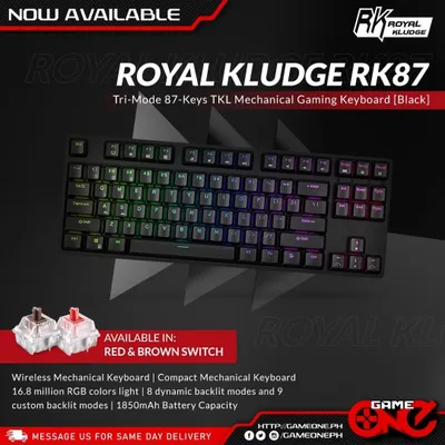 Royal Kludge R87/RK87 TKL Проводная Механическая Клавиатура