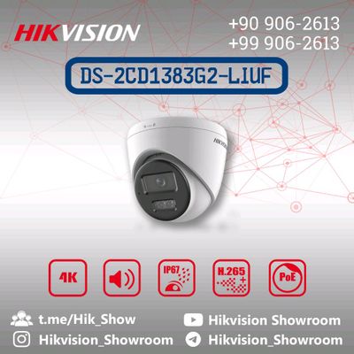 DS-2CD1383G2-LIUF Hikvision ovozli-rangli kamerasi