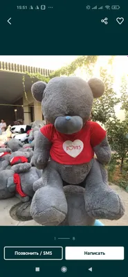 Optim Тедди Teddi Teddy Bear Mishka Ayiq (original) (50sm 3metrgacha)