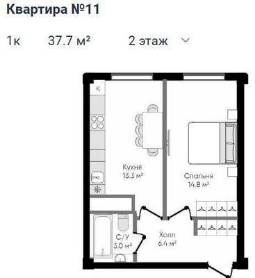 Продается квартира в новостройке. 1/2/9. Можно в ипотеку