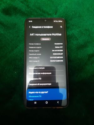 Samsung A41 Xotira 64 Dakumenti yoq Passport kopiya beriladi