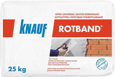 Knauf rotband Qolda surtish uchun gipsli universal suvoq Кнауф ротбанд