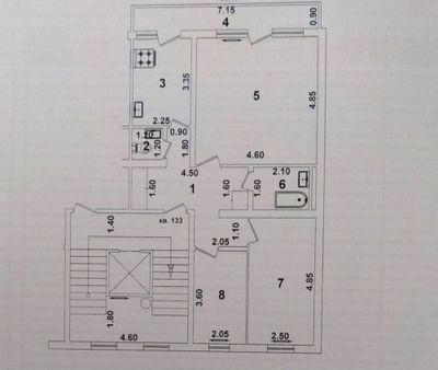 3-х комнатная квартира на Себзаре, ор.Банк НБУ.