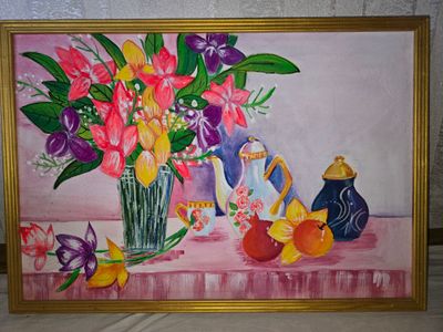 Натюрморт с цветами (65х45)