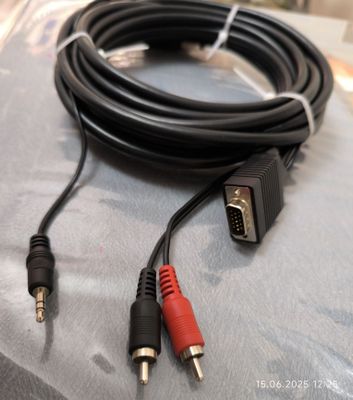 Кабель VGA на DVI с кабелем на колонки